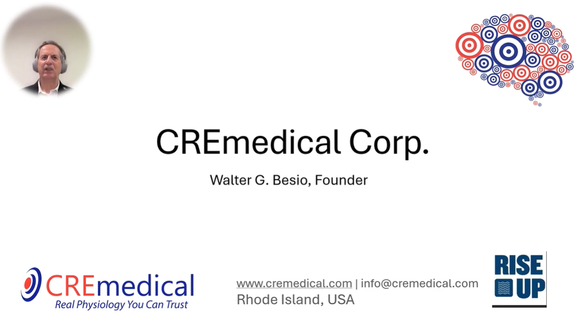 URI Tech Showcase Sept 23, 2025: Presenters - CREmedical - Dr. Walt Besio