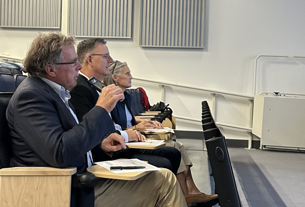 Judges Bob Chatham, Charlie Neagoy, and Nancy Forster-Holt